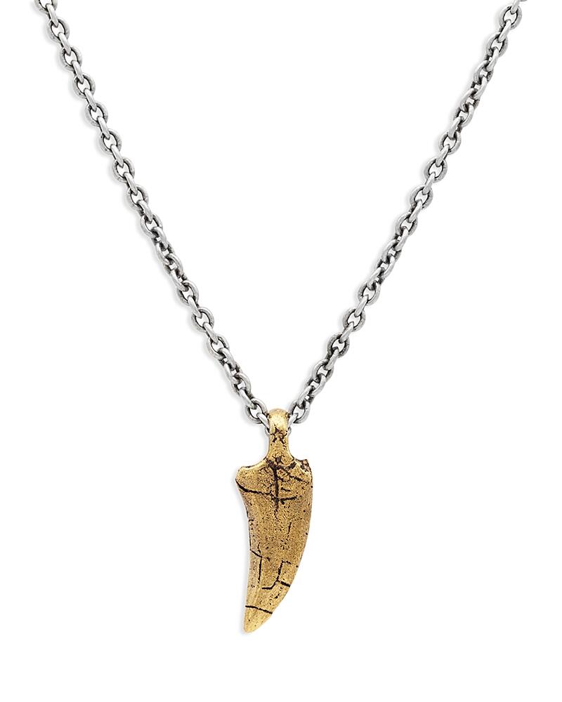 John Varvatos Two-Tone Artisan T Rex Tooth Pendant Necklace, 24 Cover