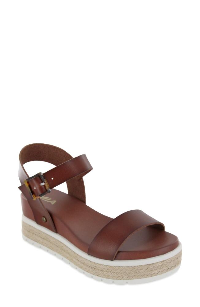 MIA Kiera Espadrille Platform Sandal in Cognac Cover