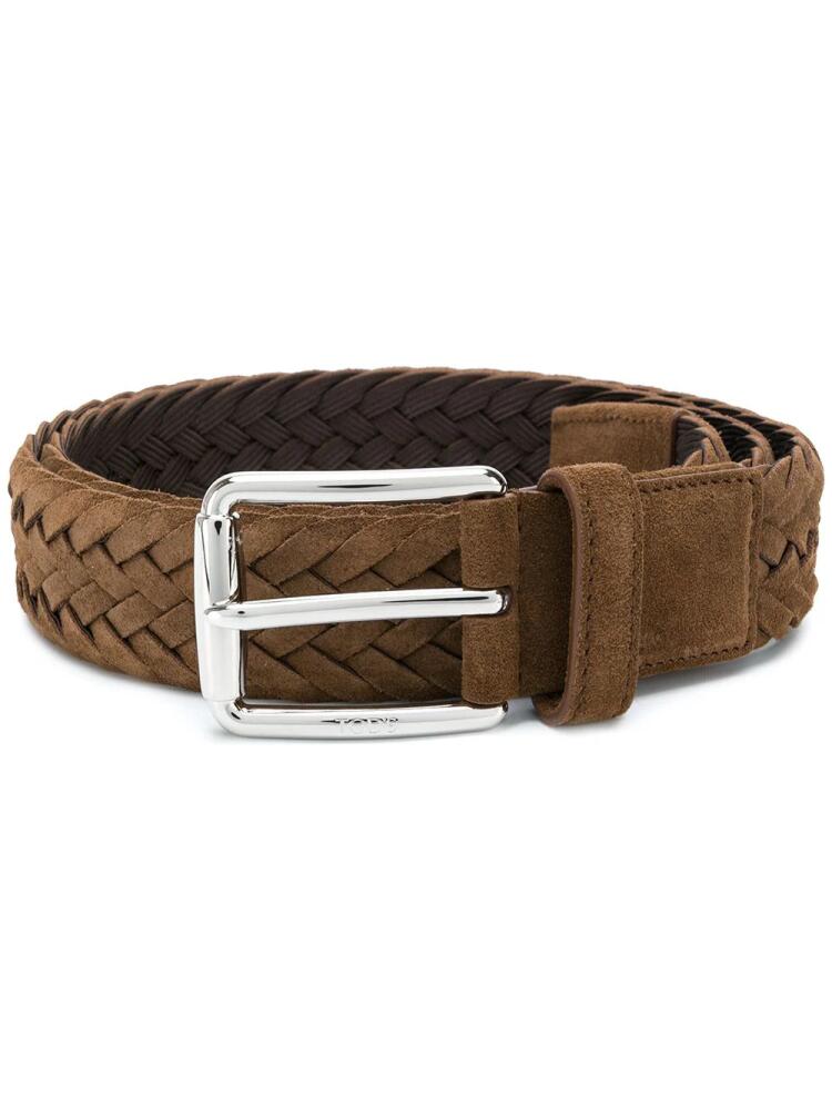 Tod's woven buckle belt - Brown Cover