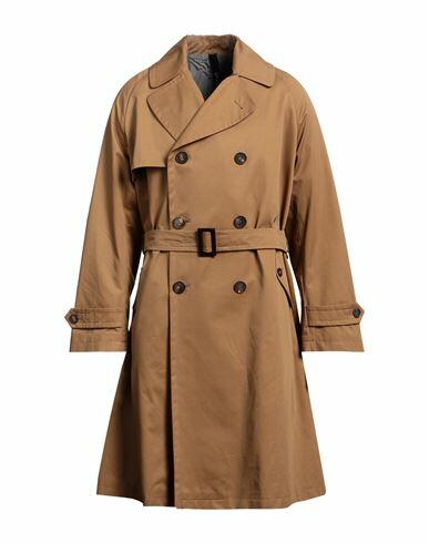 Hevò Man Overcoat & Trench Coat Camel Cotton Cover