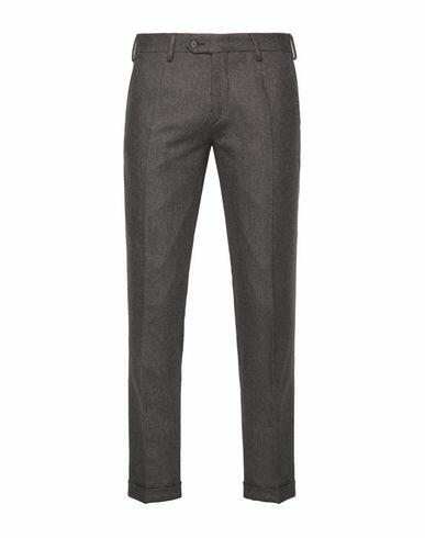 8 By Yoox Cool-wool Slim Fit Pleated Trousers Man Pants Cocoa Wool, Polyester, Elastane Cover