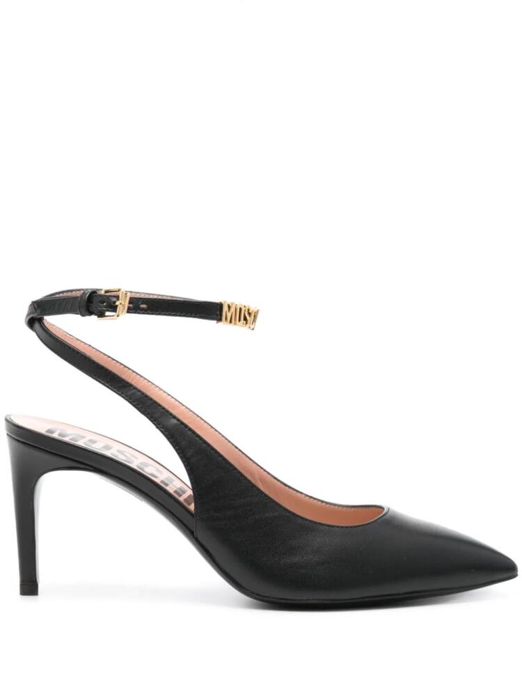 Moschino 80mm leather pumps - Black Cover