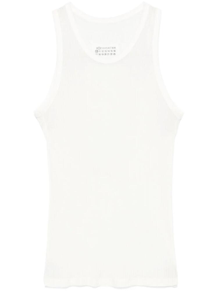 Maison Margiela silk tank top - White Cover