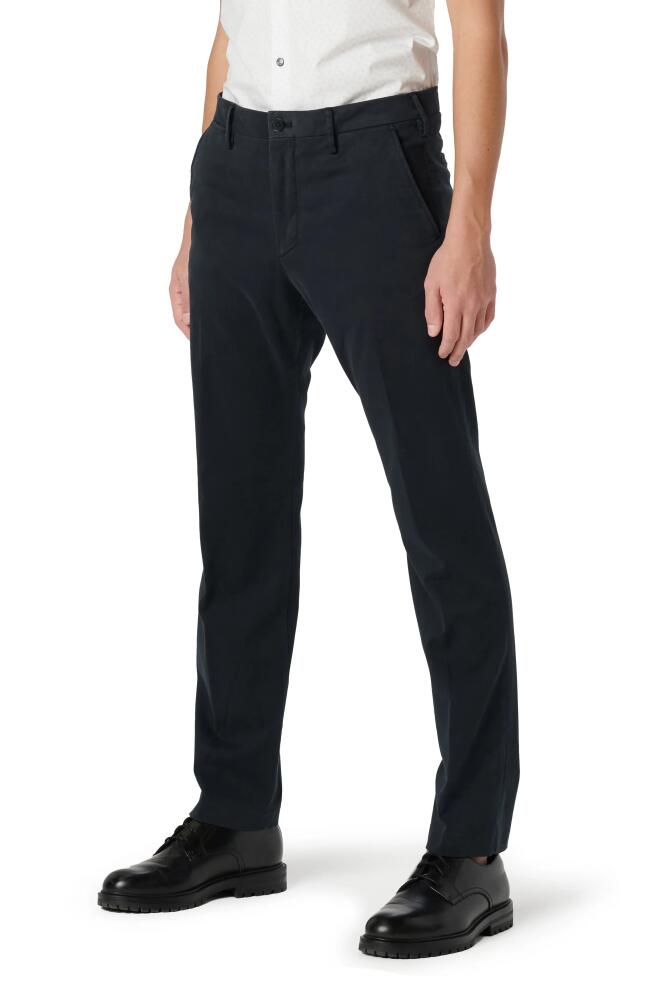 Bugatchi Flat Front Stretch Chinos in Black Cover