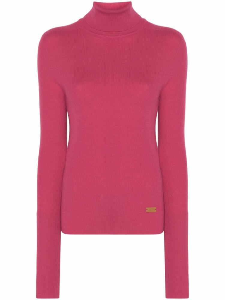 Balmain logo-plaque jumper - Pink Cover