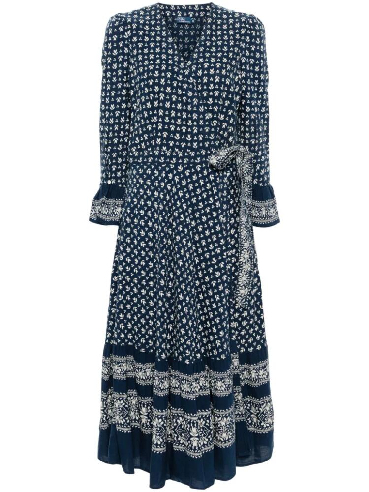 Polo Ralph Lauren floral-print maxi dress - Blue Cover