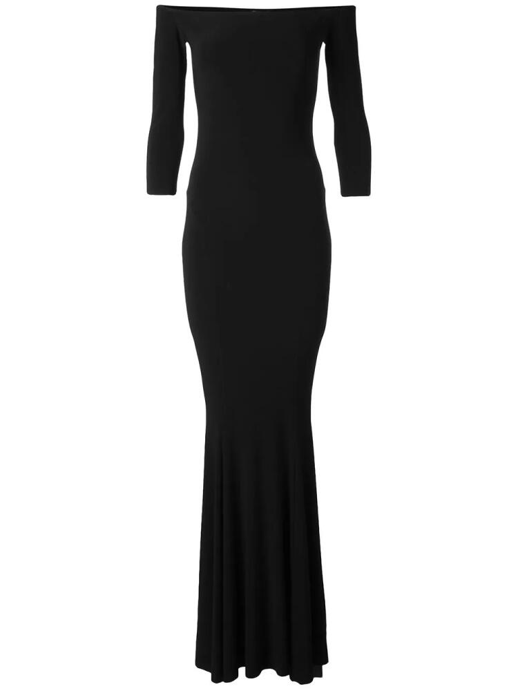 Norma Kamali off-shoulder mermaid gown - Black Cover