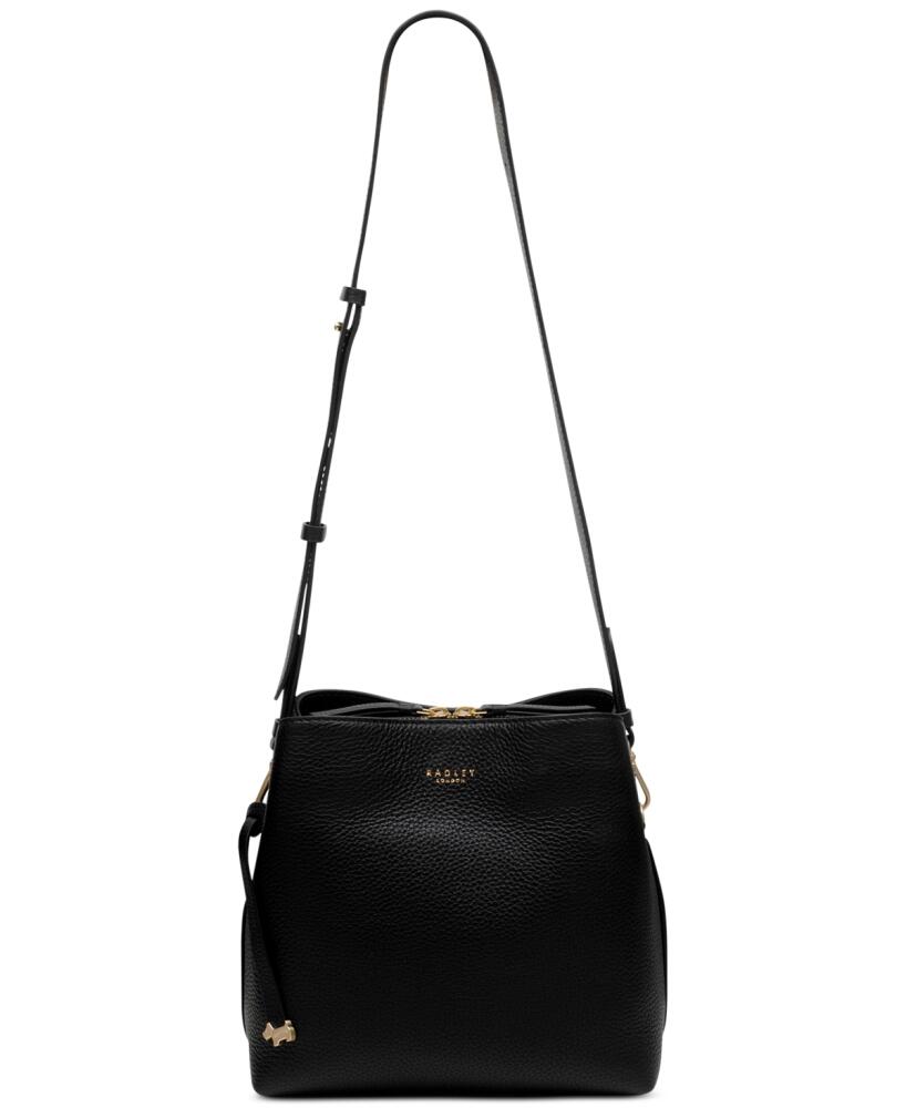 Radley London Dukes Place Medium Pebble Leather Compartment Crossbody - Black/Gold Cover