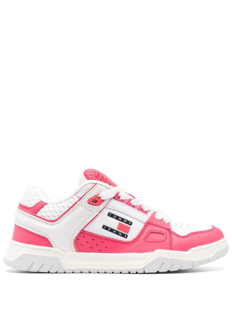 Tommy Jeans two-tone panelled sneakers - Pink Cover