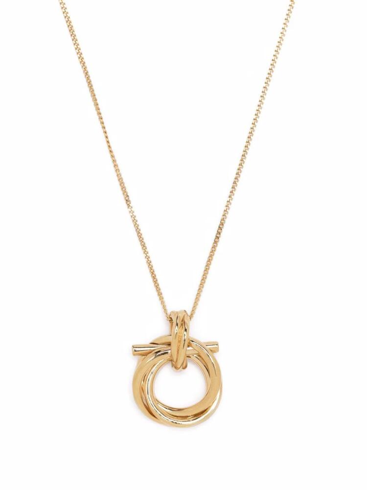 Ferragamo Gancini pendant necklace - Gold Cover