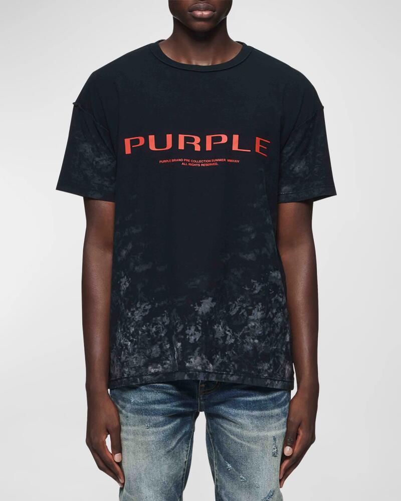 PURPLE Men's Textured Inside-Out T-Shirt Cover