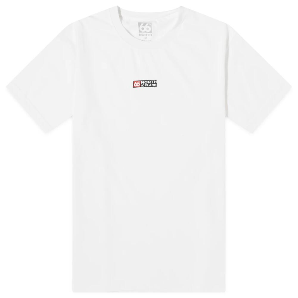 66° North Men's Tangi T-Shirt in White Cover