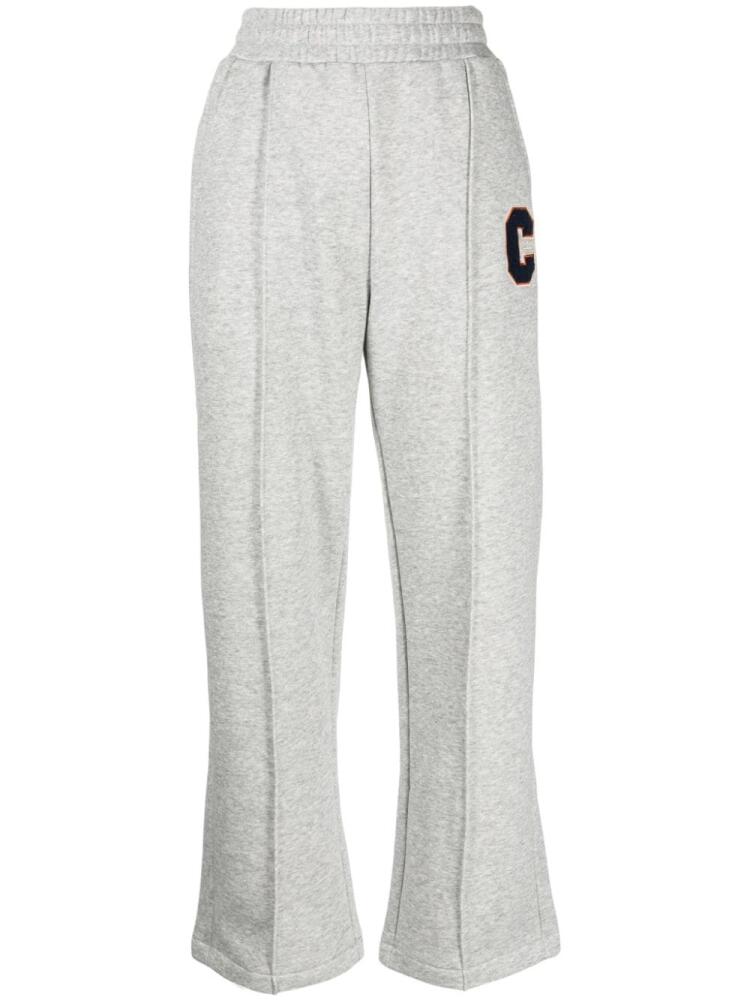 CHOCOOLATE logo-appliqué jersey track pants - Grey Cover