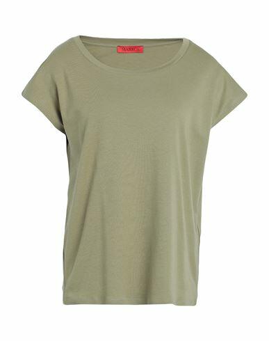 Max & co. Maldive2 Woman T-shirt Military green Cotton Cover