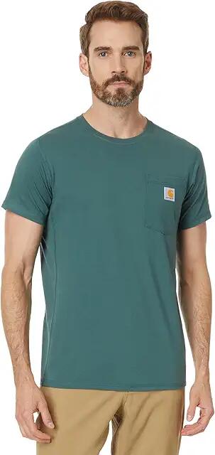 Carhartt Force Relaxed Fit Midweight Short-Sleeve Pocket T-Shirt (Frosted Balsam) Men's T Shirt Cover