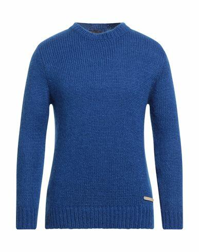 Takeshy Kurosawa Man Sweater Blue Acrylic, Polyamide, Mohair wool Cover