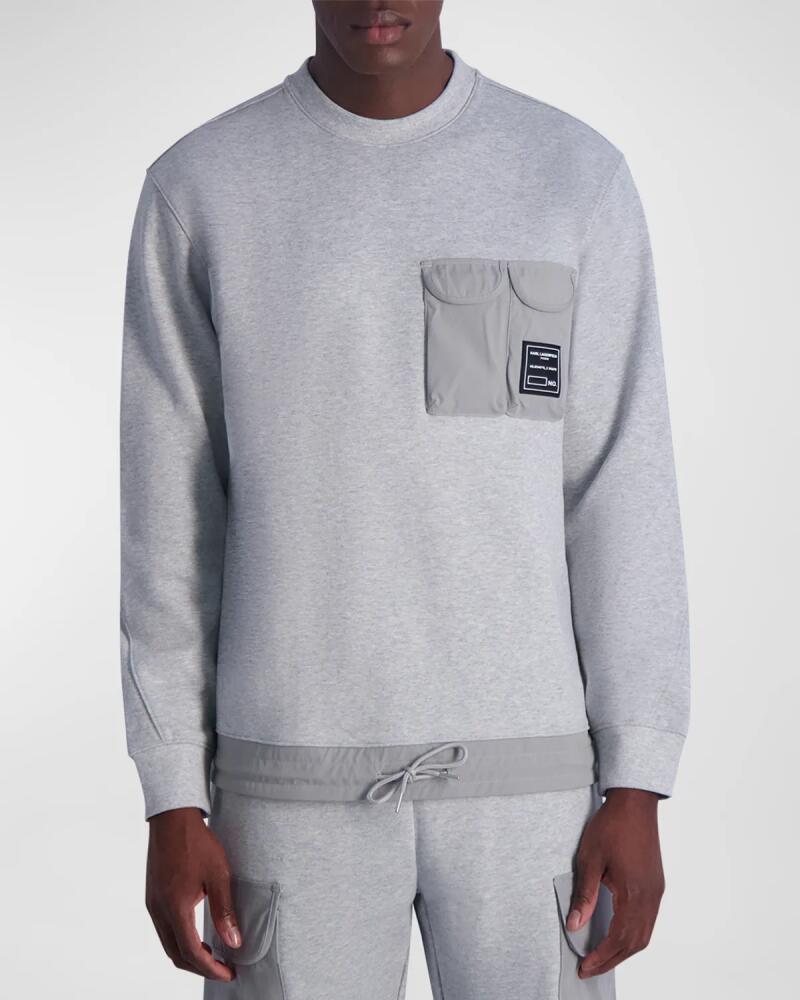 Karl Lagerfeld Paris Men's Sweatshirt with Patch Pockets Cover