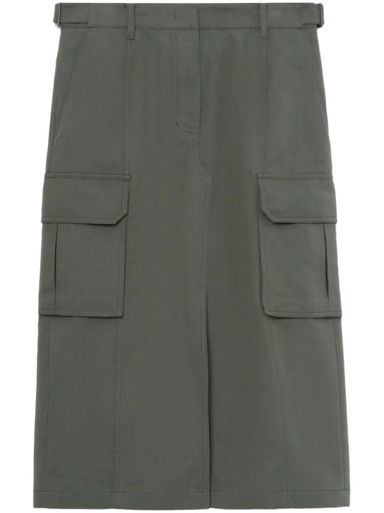 Juun.J cotton-blend cargo skirt - Green Cover