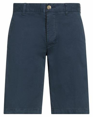 Blauer Man Shorts & Bermuda Shorts Navy blue Cotton, Elastane Cover