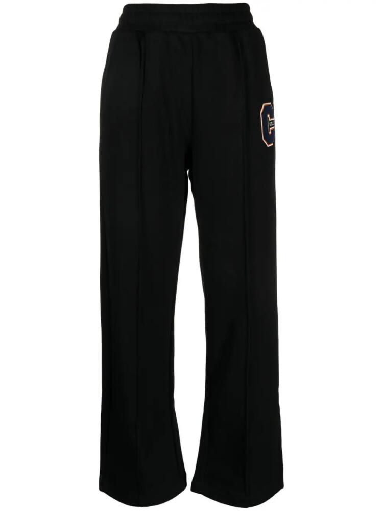 CHOCOOLATE logo-appliqué jersey track pants - Black Cover