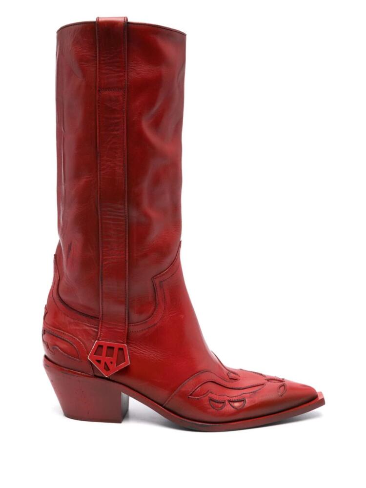 Enfants Riches Déprimés calf-high cowboy boots - Red Cover