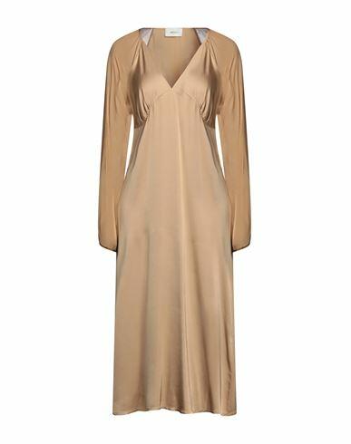 Vicolo Woman Midi dress Beige Viscose Cover