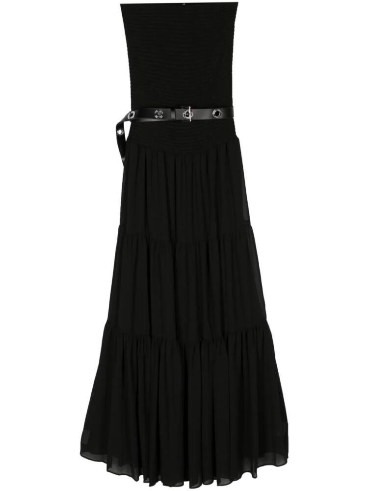 Michael Michael Kors shirred strapless maxi dress - Black Cover