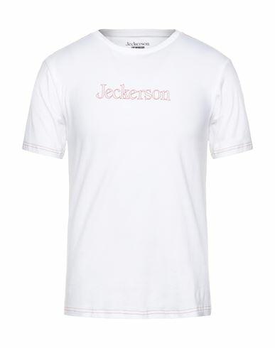 Jeckerson Man T-shirt White Cotton, Elastane Cover