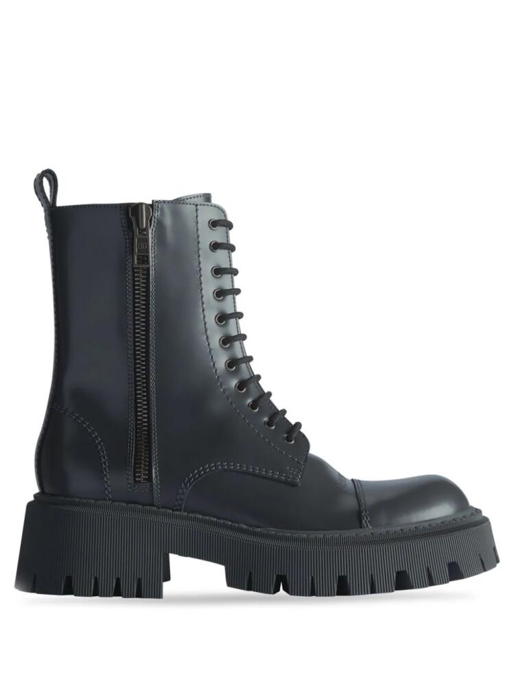 Balenciaga Tractor 20mm lace-up boots - Grey Cover