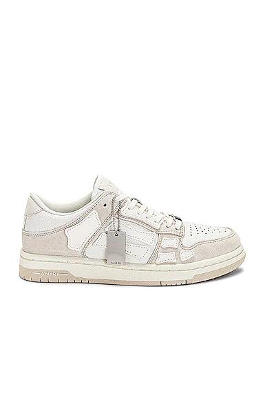 Amiri Skel Top Low Sneaker in Cream Cover