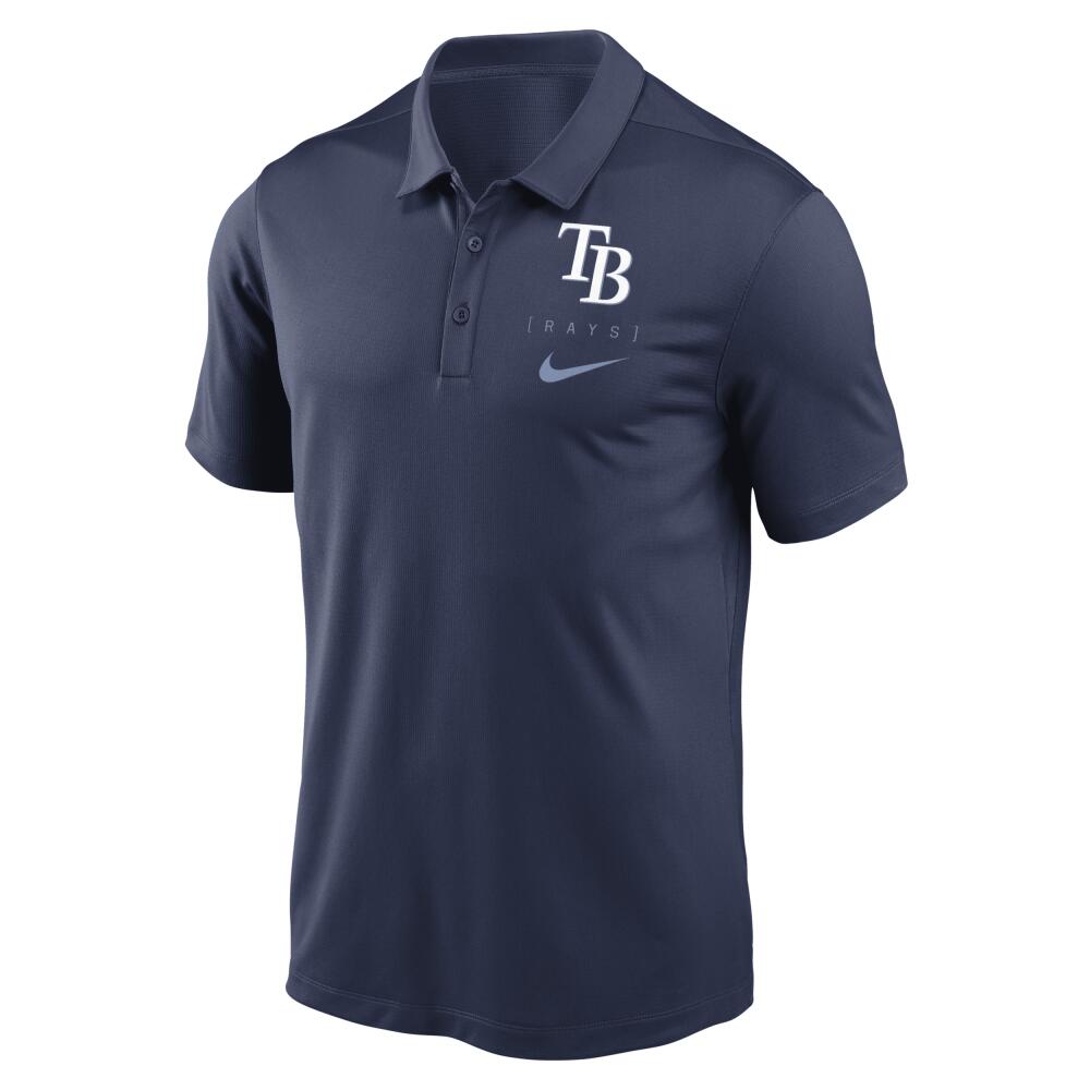 Tampa Bay Rays Franchise Logo Nike Men's Dri-FIT MLB Polo in Blue Cover