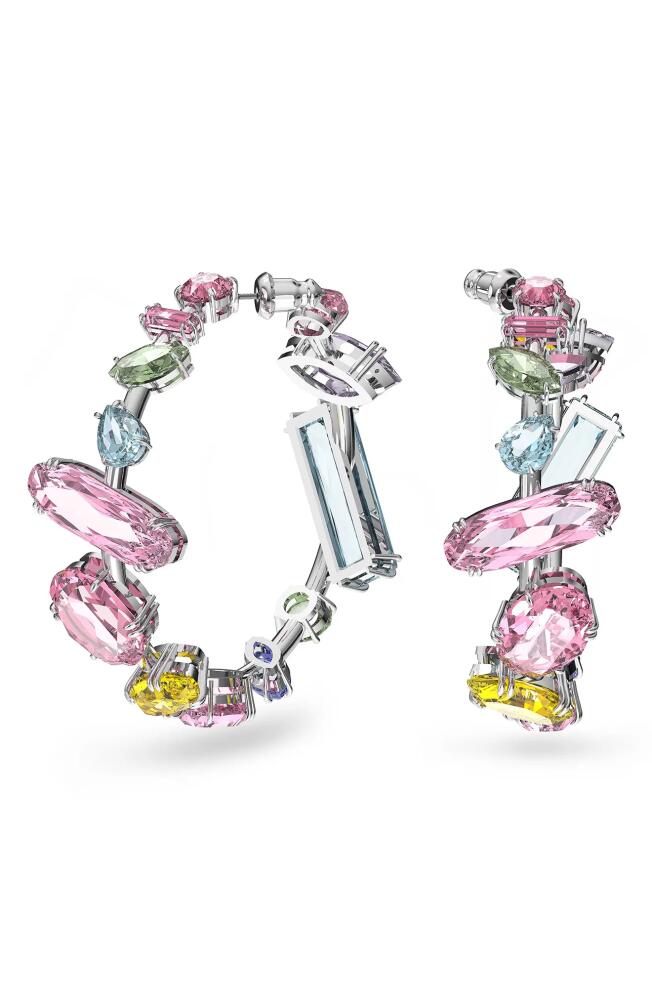 Swarovski Gema Hoop Earrings in Crystal Multi Cover