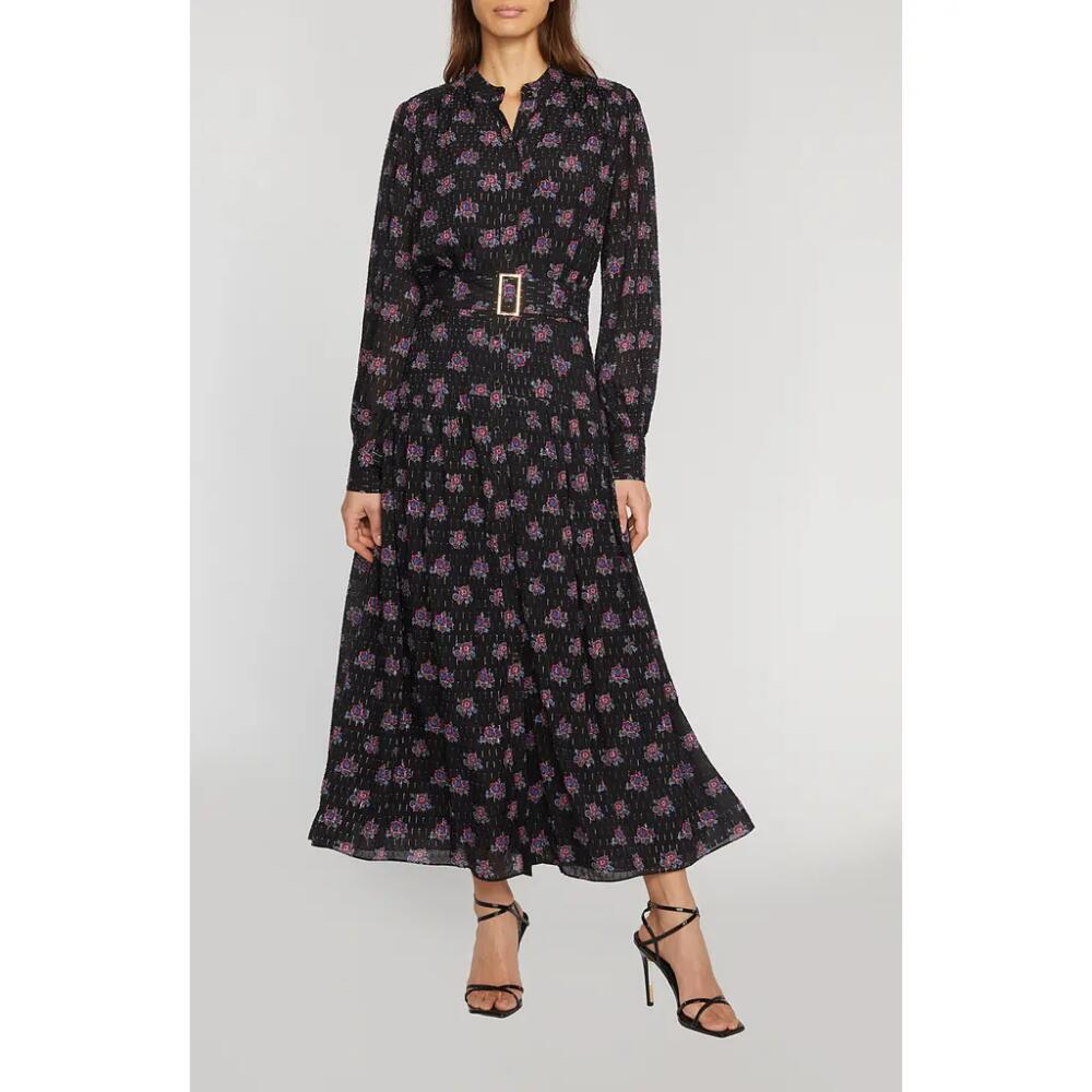 Elie Tahari The Rue Belted Long Sleeve Maxi Dress in Versailles Cover