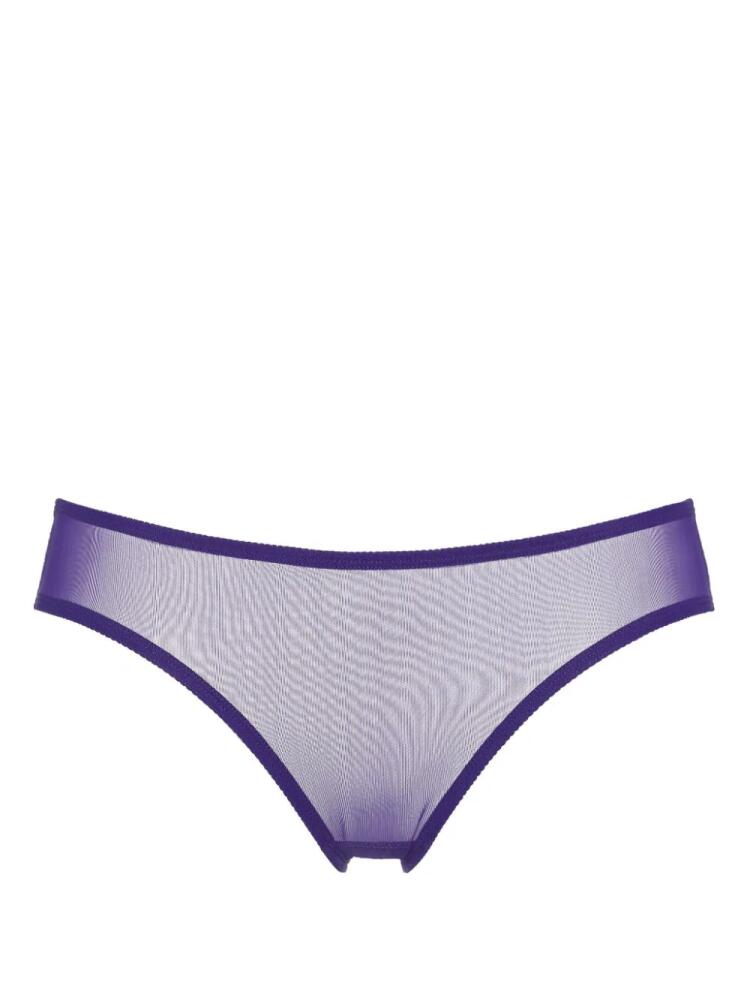 ERES sheer-panel briefs - Purple Cover