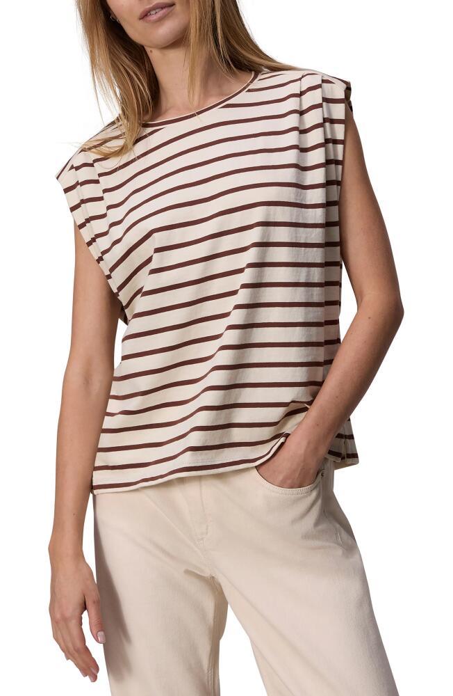 rag & bone Mica Stripe Tank in Brownstripe Cover