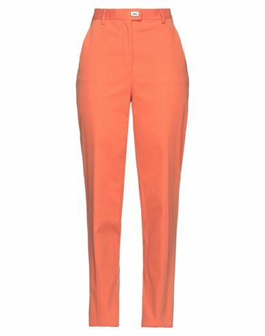 Ferragamo Woman Pants Orange Cotton, Elastane Cover