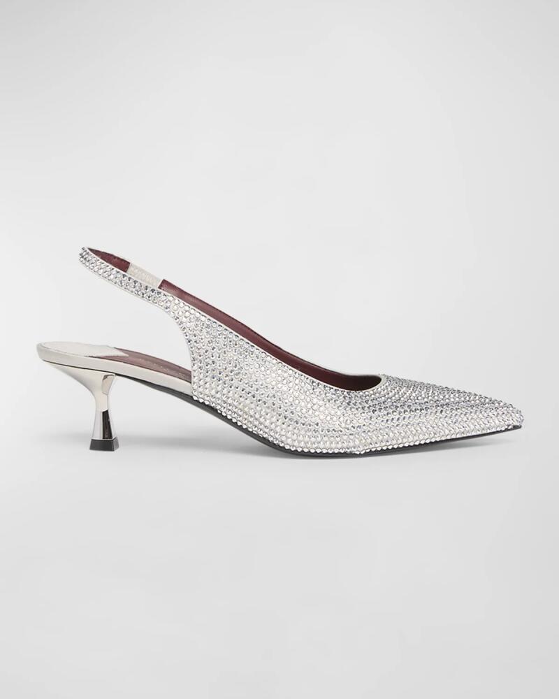 Stella McCartney Elsa Crystal Slingback Cocktail Pumps Cover