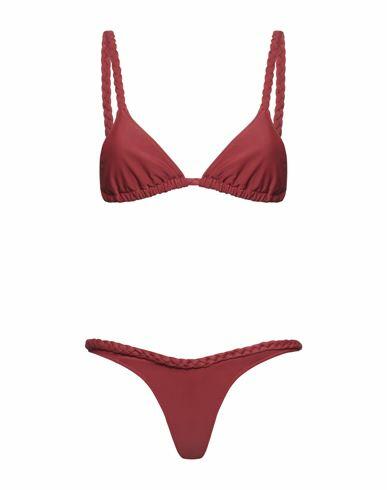 Smmr Woman Bikini Burgundy Polyamide, Elastane Cover