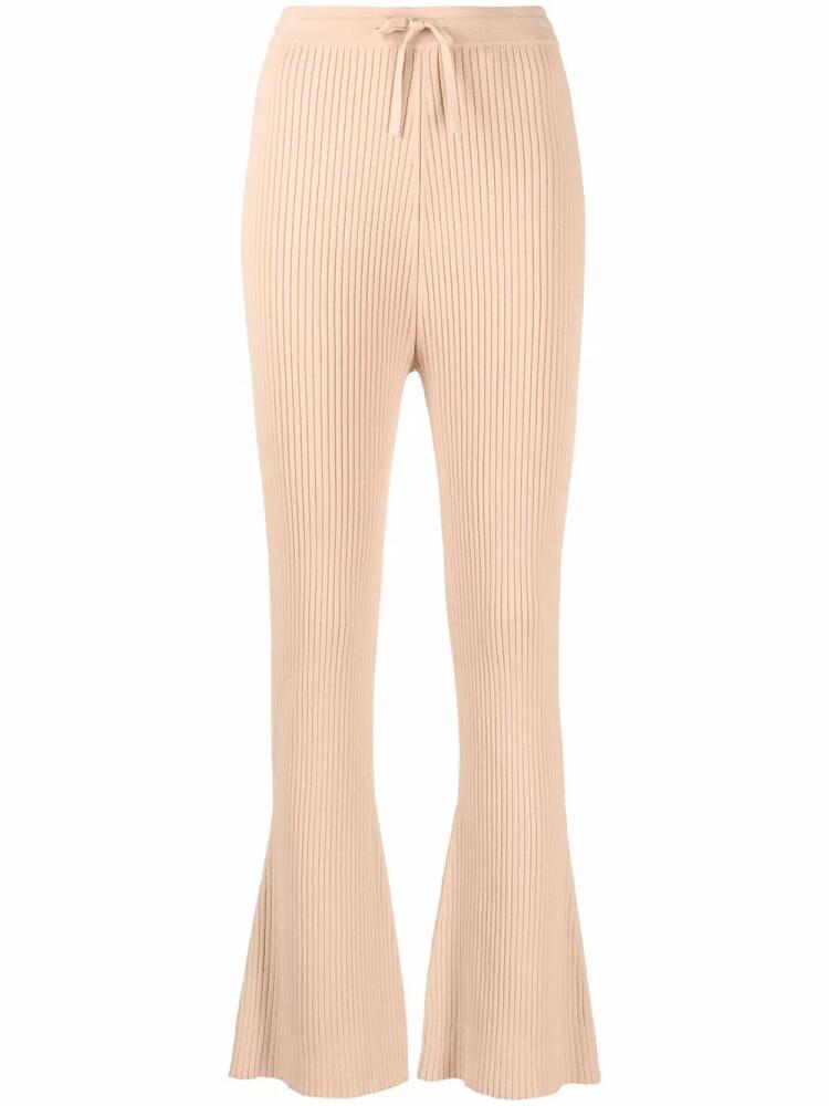 Nanushka ribbed knitted trousers - Neutrals Cover