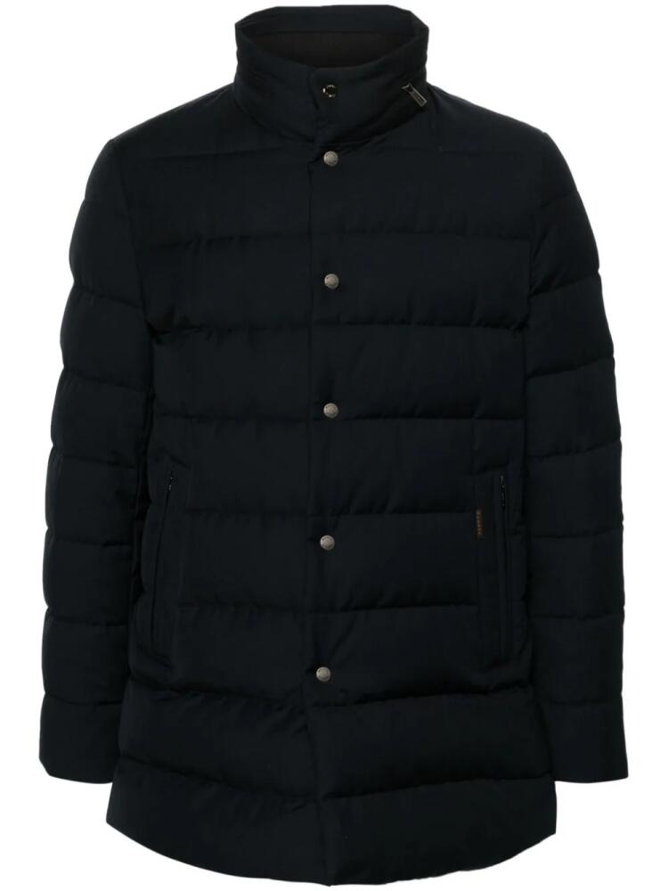 Moorer Imel padded coat - Blue Cover