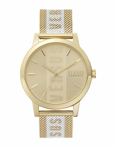 Versus Versace Barbes Lady Gold Watch Woman Wrist watch Gold Stainless Steel Cover