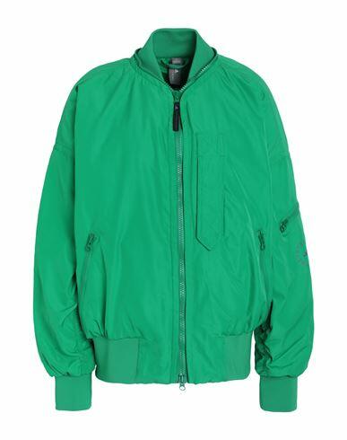 Adidas By Stella Mccartney Adidas By Stella Mccartney Sportswear Woven Bomber Woman Jacket Green Recycled polyester Cover