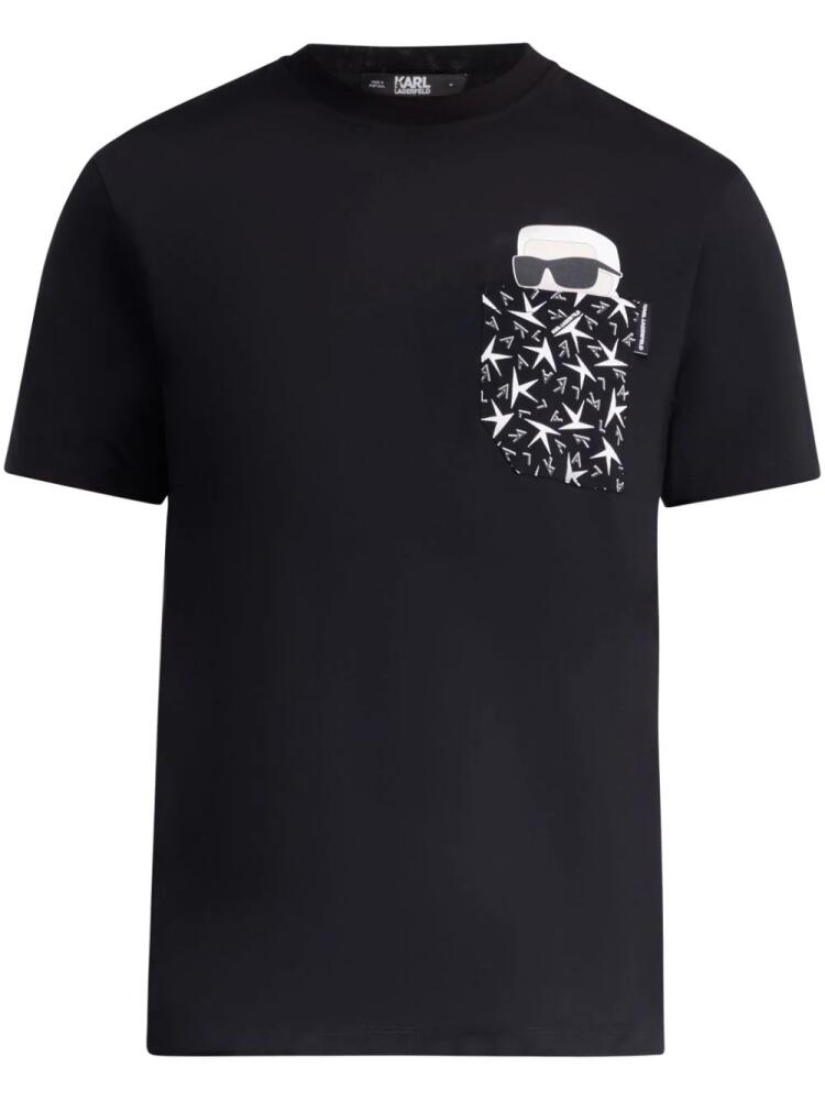 Karl Lagerfeld Ikonik 2.0 cotton T-shirt - Black Cover