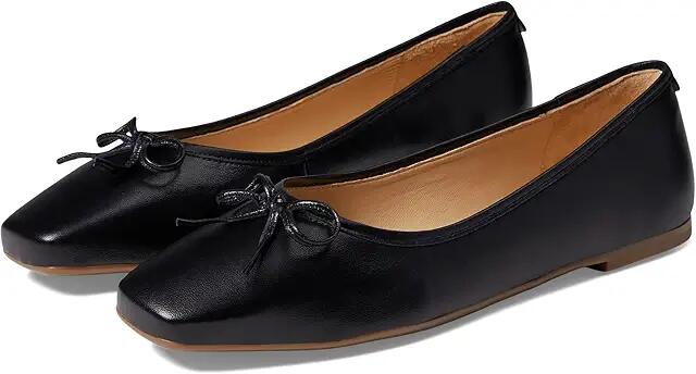 Bernardo Gwynn (Black Nappa Mestico) Women's Flat Shoes Cover