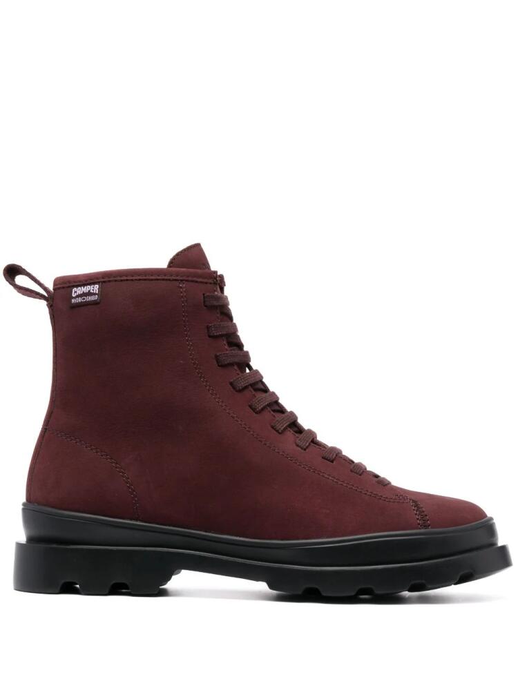 Camper Brutus suede lace-up boots - Red Cover