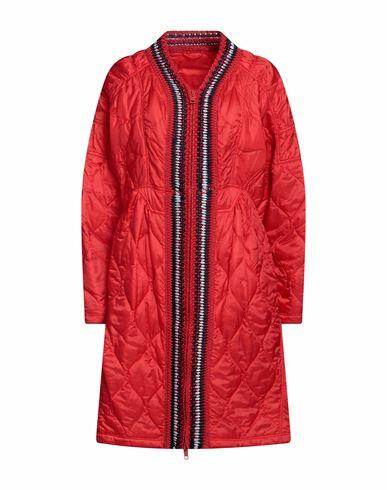 Ermanno Scervino Woman Overcoat & Trench Coat Red Polyester Cover