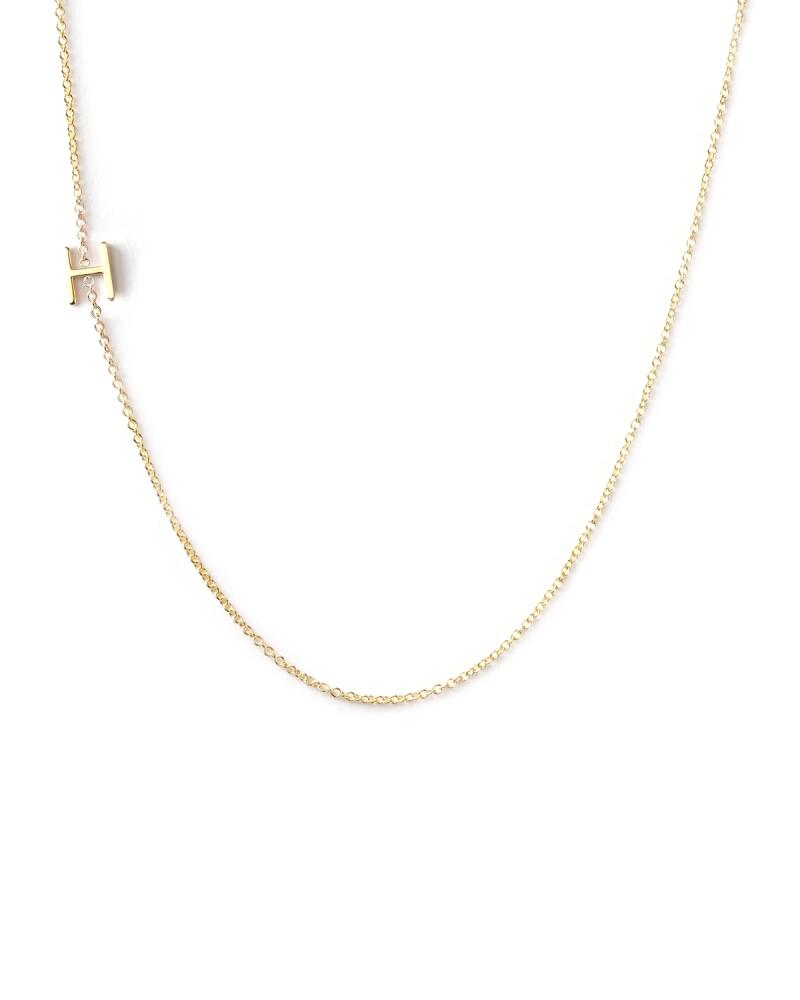 Maya Brenner Designs 14k Yellow Gold Mini Letter Necklace Cover