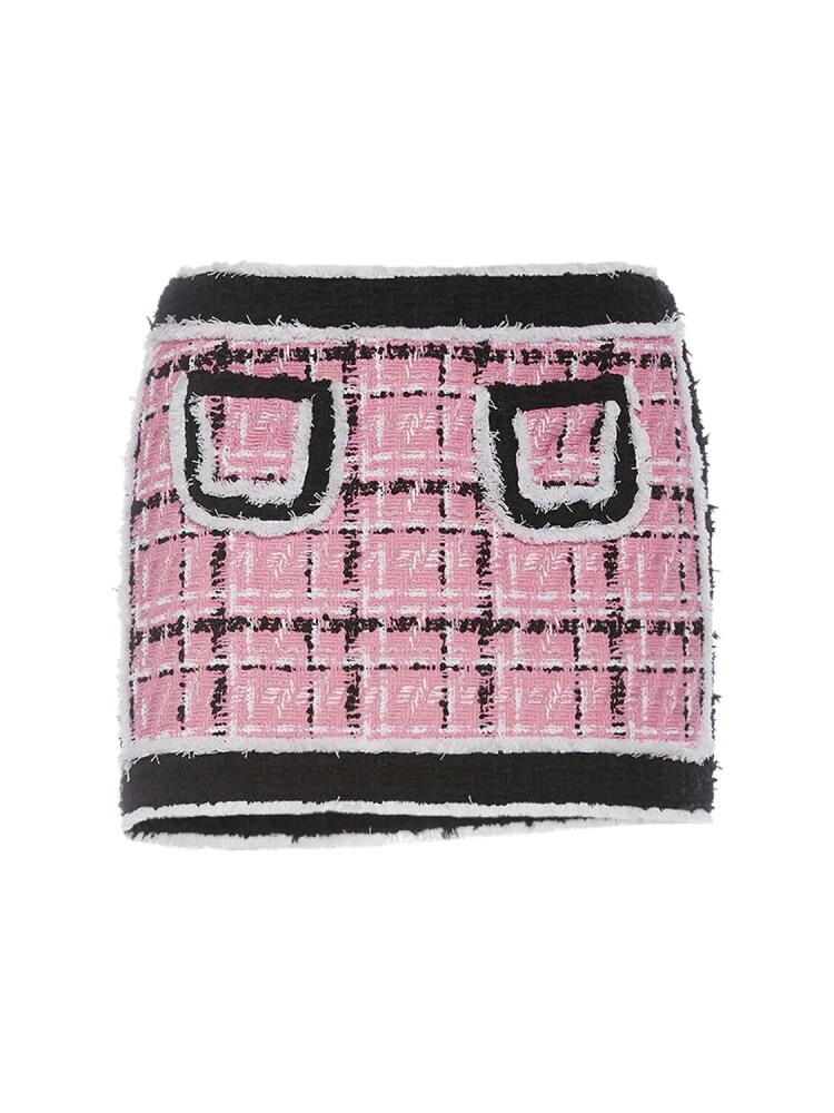 DSQUARED2 Bouclé Mini Skirt W/ Pockets Cover