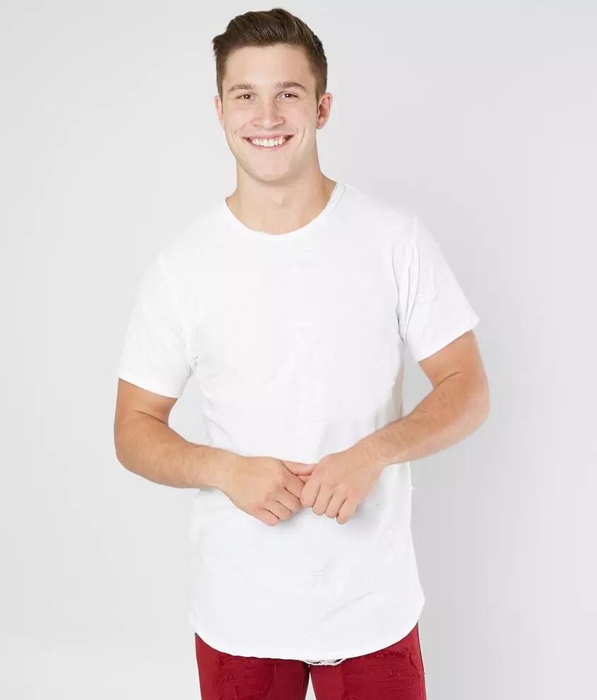 Rustic Dime Destructed Stretch T-Shirt Cover