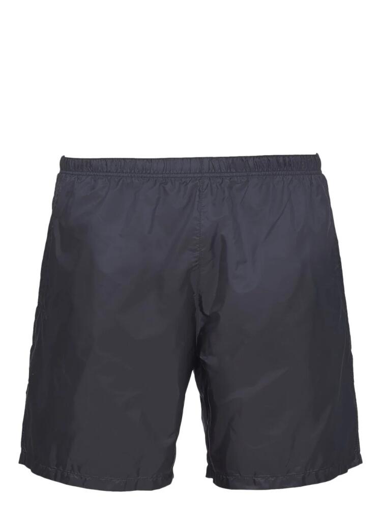 Prada logo patch recycled nylon swim shorts - Blue Cover